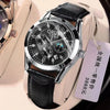 Men's Alloy And Stainless Steel Fullautomatic Movement Round Dial Waterproof Luminous Fashion Watch