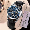 Men's Alloy And Stainless Steel Fullautomatic Movement Round Dial Waterproof Luminous Fashion Watch