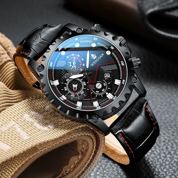 Men's Alloy And Stainless Steel Fully Automatic Mechanical And Quartz Digital Round Sports Business Watch