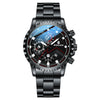 Men's Alloy And Stainless Steel Fully Automatic Mechanical And Quartz Digital Round Sports Business Watch