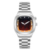 Men's Alloy And Stainless Steel Round Dial Waterproof Watch With Spiral Crown And Doublesided Press Buckle Y2k Trendy Style