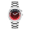 Men's Alloy And Stainless Steel Round Dial Waterproof Watch With Spiral Crown And Doublesided Press Buckle Y2k Trendy Style