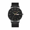 Men's Alloy And Stainless Steel Waterproof Luminous Quartz Watch With Round Dial