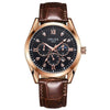 Men's Alloy And Stainless Steel Waterproof Quartz And Automatic Movement Round Dial Luminous Watch With Onion Crown And Bilateral Button Clasp
