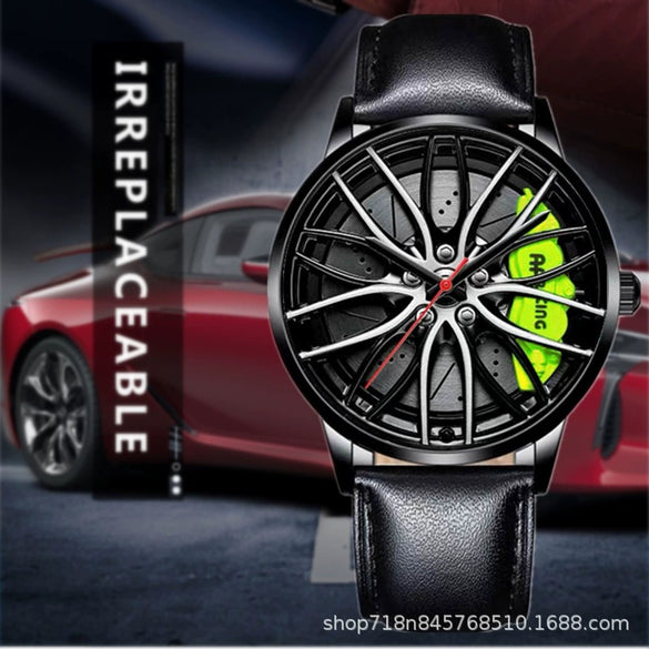 Men's Alloy Automatic Movement Waterproof Round Watch With Steel Strap