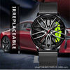 Men's Alloy Automatic Movement Waterproof Round Watch With Steel Strap