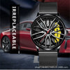 Men's Alloy Automatic Movement Waterproof Round Watch With Steel Strap