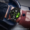 Men's Alloy Automatic Movement Waterproof Round Watch With Steel Strap