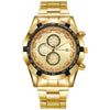 Men's Alloy Band Round Dial Business Style Quartz Watch