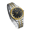 Men's Alloy Band Watch Diamondencrusted Casual Style