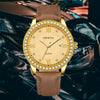 Men's Alloy Belt Quartz Watch With Round Dial And Business Style