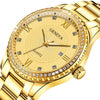 Men's Alloy Belt Quartz Watch With Round Dial And Business Style