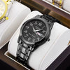 Men's Alloy Business Style Luminous Waterproof Calendar Watch