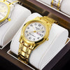 Men's Alloy Business Style Luminous Waterproof Calendar Watch