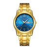 Men's Alloy Business Style Luminous Waterproof Calendar Watch
