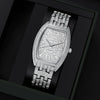 Men's Alloy Case And Strap Business Casual Quartz Watch With Stainless Steel Buckle