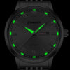 Men's Alloy Case And Strap Fully Automatic Mechanical And Quartz Watch Round Dial Mineral Reinforced Glass Mirror Waterproof Luminous Dual Calendar Business Style