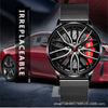 Men's Alloy Case Mineral Reinforced Glass Mirror Waterproof Fashion Round Dial Nonmechanical Watch With Steel Strap And Stainless Steel Buckle