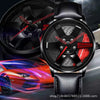 Men's Alloy Case Mineral Reinforced Glass Mirror Waterproof Fashion Round Dial Nonmechanical Watch With Steel Strap And Stainless Steel Buckle