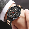 Men's Alloy Case Silicone Band Round Dial Leisure Multifunction Quartz Sports Watch