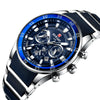 Men's Alloy Case Stainless Steel Band Round Dial Business Casual Quartz Watch