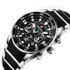 Men's Alloy Case Stainless Steel Band Round Dial Business Casual Quartz Watch