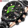 Men's Alloy Case Stainless Steel Band Round Dial Quartz Business Watch