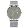 Men's Alloy Case Stainless Steel Strap Pin Buckle Round Dial Leisure Quartz Watch