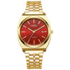 Men's Alloy Case Stainless Steel Strap Round Dial Fashion Quartz Watch