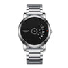 Men's Alloy Case Stainless Steel Strap Round Dial Leisure Quartz Wristwatch