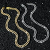 Men's Alloy Cuban Chain Hiphop Geometric Diamond Design Necklace