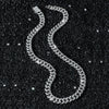 Men's Alloy Cuban Chain Hiphop Geometric Diamond Design Necklace