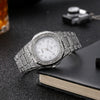 Men's Alloy Fashion Hip Hop Cool Carved Square Dial Quartz Watch