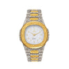 Men's Alloy Fashion Hip Hop Cool Carved Square Dial Quartz Watch