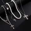 Men's Alloy Geometric Cross Handmade Pendant Necklace Jewelry