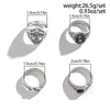 Men's Alloy Geometric Cross Ring With Electroplating Treatment Hiphop Style