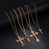 Men's Alloy Geometric Diamond Set Pendant Necklace Hiphop Niche Highgrade Clavicle Chain Jewelry