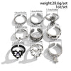 Men's Alloy Geometric Fivepointed Star Hip Hop Ring With Electroplating