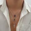 Men's Alloy Geometric Handmade Cross Hiphop Niche Stacked Clavicle Chain Jewelry