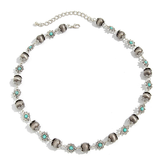 Men's Alloy Geometric Handmade Hiphop Fashion Diamondencrusted Necklace