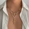Men's Alloy Geometric Handmade Hiphop Fashion Sun Pendant Clavicle Chain Necklace Jewelry