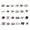 Men's Alloy Geometric Jewelry Ring With Electroplating