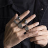 Men's Alloy Geometric Old Style Ring Set