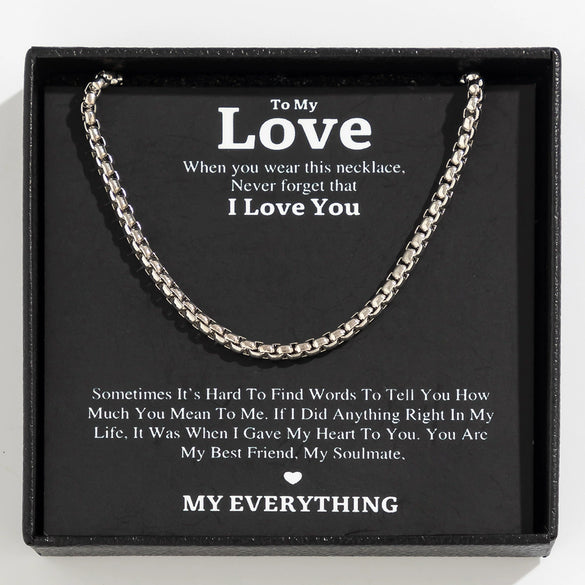 Men's Alloy Geometric Regular Chain Handmade Necklace