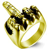 Men's Alloy Geometric Retro Hiphop Open Adjustable Ring With Electroplating