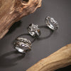 Men's Alloy Geometric Retro Sixpointed Star Ring And Bracelet With Electroplating