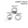 Men's Alloy Geometric Retro Sixpointed Star Ring And Bracelet With Electroplating