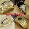 Men's Alloy Geometric Ring Electroplated Jewelry