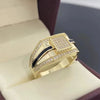Men's Alloy Geometric Ring Electroplated Jewelry