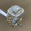 Men's Alloy Geometric Ring Set With Electroplating Treatment